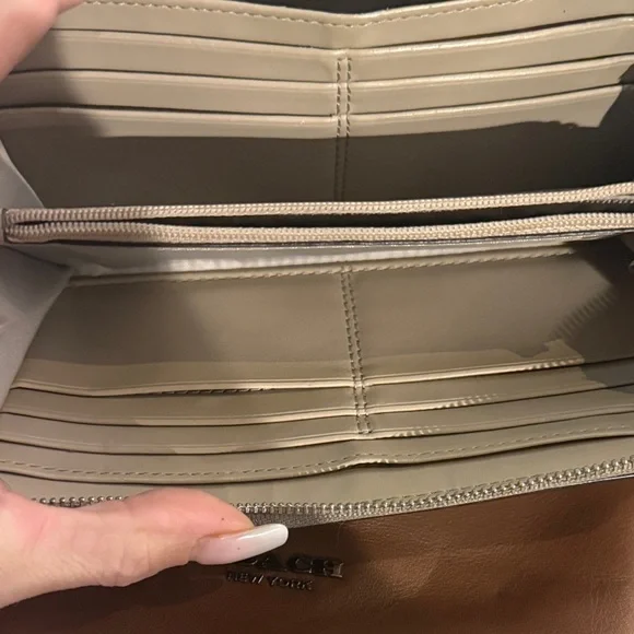 Coach Metallic Gold Wristlet Wallet - Picture 7 of 7